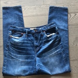 Madewell High Rise slim Boyjean size 30
